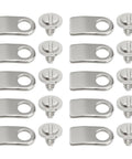 10 Piece Watch Movement Clamp Tab And Screw Set For ETA 2824 2834 2836 2846 Movements, Stainless Steel, arranged neatly