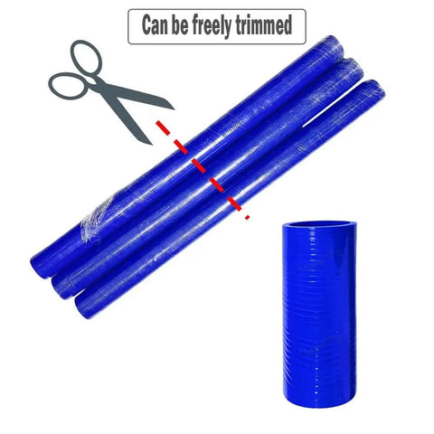 Heavy Duty Blue Silicone Turbo Boost Hose Pipe 800mm Long 70 To 120 mm ID High Temperature Resistant Up To 240 Celsius Great For Intercooler Air Intake Cooling System Fits Your Rig Flexibility For Fast Build Project Racing Setup, can be trimmed