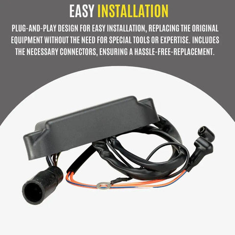 Power Pack For Johnson Evinrude CDI Box Compatible With 4 To 60 HP Outboards, Aftermarket Replacement With Easy Plug And Play Installation