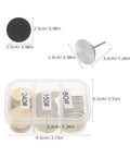 Portable Nail Care Kit With 80 150 240 Grit Sandpaper Discs For Dead Skin Removal, Foot File Sanding Sheets, Grab And Go Travel Friendly Nail And Foot Grooming Set For Home Or On The Go. Compact 2.5cm sanding discs in storage case