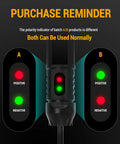 3-72V DC Automotive Test Light Bidirectional Volt Circuit Tester For Car Electrical Troubleshooting, Wider Voltage Range To Check Headlights, Taillights, Fuses, Batteries And Circuits Today. Polarity indicator detail