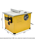 Badass 2300W Table Saw For Garage Shops With No Dust Hassle Brush Motor And Quick Cuts easily seen from side angle, measuring 29cm tall.