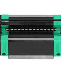Ultra Smooth Low Friction Linear Slider Bearing With Steel Rail Block For CNC Machines And Automated Machining High Precision Linear Motion Guide Rail Component For Repeatable Positioning. HGH25CA linear slider block, hardened steel, top view