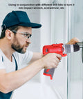 Heavy Duty Cordless Drill Driver And Impact Wrench That Handles The Daily Grind With Variable Speed and adjustable torque in use for screw driving.
