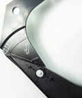 Heavy Duty Wheel Width Caliper And Slick Rim Measuring Tool For 3 To 14 Inch Tires, showing crisp markings on black ABS shell.