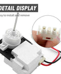 Heavy Duty Evaporator Fan Motor Replacement For Fridge FFTR2021 Series Fridges And LFTR2021 Models Replaces 4960980 connector and motor.