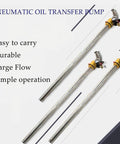 Snazzy Stainless Steel Air Operated Oil Transfer Pump with easy-to-carry design, durable material, and large flow.
