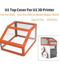 Upgraded Top Cover For Snapmaker U1 Printer with DIY options and pro-grade optimized enclosure for quiet printing and odor reduction.
