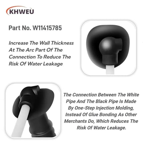 Replacement Ice Maker Fill Tube And Water Line Kit W11415785 With Install Tools For Easy Install And OEM Grade Compatibility With Your Ice Maker Replaces AP6978206 67006317