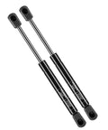 Heavy Duty 10 Inch Gas Struts 60 Lb Force 2 Pack Universal Truck Toolbox Lift Supports, black gas struts with connectors.
