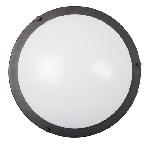 14 Inch LED Flush Mount Ceiling Light Fixture With 5 CCT Selectable 2700K To 5000K, Dimmable Indoor Round Kitchen Ceiling Light, 1900 Lumens, 90 Watt Equivalent, Black Finish, Easy Install