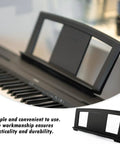 Sturdy Piano Keyboard Stand With Clips, Plastic Sheet Music Holder for digital keyboards, easy setup for practice and performances.