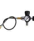 Carbon Fiber 4500 Psi Air Tank 2L PCP Tank With Regulator Gauge For Paintball And Scuba, including pressure valve and connector