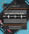 Top view of Phone Back Cover Glass Separator Clamp for iPhone and Android showing 360-degree rotating tool with labeled features.