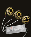 LED Driver 300W Power Transformer for Outdoor LED Lighting 12V DC Output Up To 25A IP67 Waterproof with LED strips connected