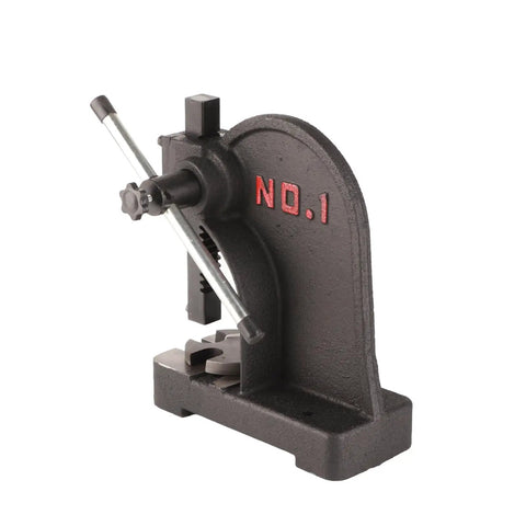 Straight Up Heavy Duty 1 Ton Manual Arbor Press For Riveting And Bearing Punching With Rock Solid Carbon Steel Construction, side view