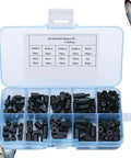 180 Piece Nylon Standoff Spacer Kit With Threaded Plastic Hex Spacers Anticorrosive And Durable For Electronics Projects And DIY Prototypes In A Compact Storage Box Ideal For Rapid Prototyping And Robotics Builds, open case