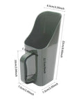 Multifunctional Garden Scoop Shovel For Potting And Transplanting Lightweight Plastic Digging Tool Army Green side view