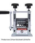 Marhynchus Electric Drill Wire Stripper Steel 6 Hole Manual Cable Peeler Machine with adjustable controls and warning sign for safety.