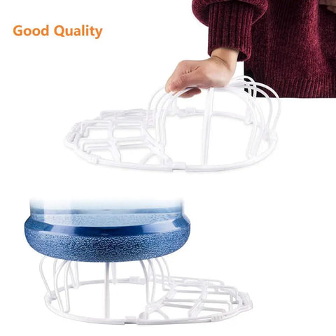 Three Pack Hat Washer Cage For Washing Machine And Dishwasher Cap Cleaner Frame With Secure Double Hook Keeps Baseball Caps In Shape