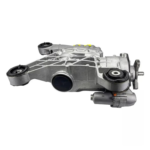 Rear Differential Carrier Assembly for VW Golf R and Audi A3 Q2 2017-2020 Quattro 4 Motion 4WD Direct Fit OE Quality Replacement shown in silver forged aluminum
