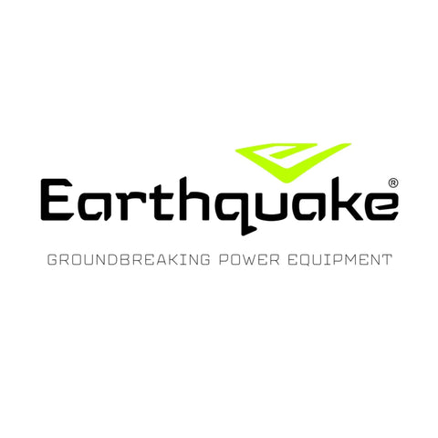 Earthquake logo with text 'Groundbreaking Power Equipment', related to 8958HD Replacement Fishtail Point for Augers.