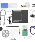 Pro Grade Lapidary Saw With 1850W Motor Adjustable 0-10000 RPM Cooling System Cold Rolled Steel Construction accessories set