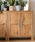Wooden cabinet with Premium Brushed Nickel And Gold Cabinet Pulls Set Ten Pack For Kitchen Cabinets Cupboards And Dressers Eight And Thirteen Sixteenths Inch Length Six And One Quarter Inch Center To Center With Included Screws For Easy Install.
