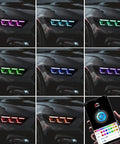 Ford Mustang Headlamp Upgrade With Sequential Animation, multi-color LED lights and control app for 2015-2026 Mustang GT