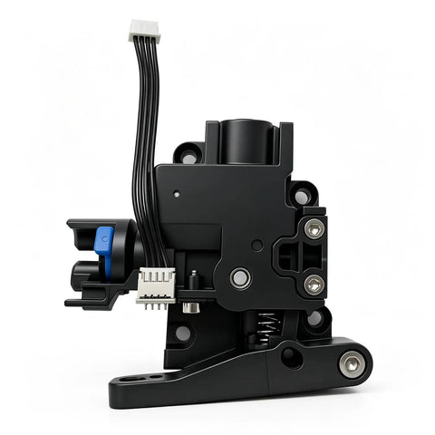 Upgraded V2 Filament Feeding Assembly For AD5X 3D Printer Direct Drive Extruder Kit, black plastic unit with cable connector