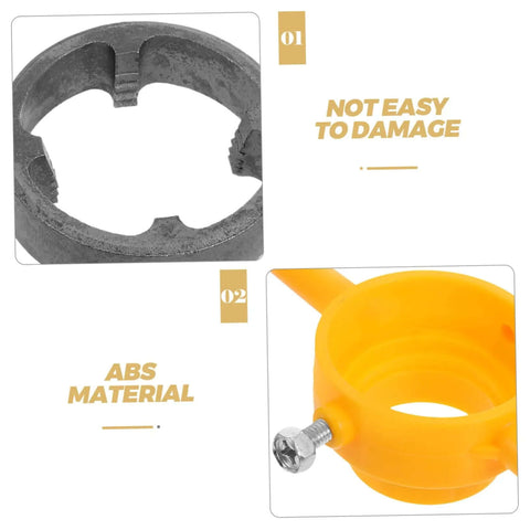Two Sets Abs Threading Kit For Home Garage Use With Tap And Die Tools, focus on durable ABS material and threading component details