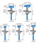 5-piece blue hinge-hole opener drill bit set with adjustable spacing for woodworking, Amazon brand