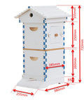 Beekeeping Starter Kit With Self Flow Honey System Frame Complete Bee Box Featuring Observation Window And Honey Spout Easy Setup