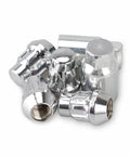 Upgrade Your Ride with Top Tier Lug Wheel Studs Kit for Mitsubishi Mirage Montero Pajero Models Made From Tough Premium Steel And Ready To Rock Your Car Nuts Replacement Accessory chrome lug wheel studs set, threaded steel, close-up