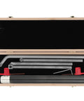 Super Cool Removable Wood Lathe Turning Tools Set With Hard Carbide Bits Perfect For DIY Projects And Pro Woodworking Jobs That Need Precision Easy Handle Changes For Any Craft in a wooden case.