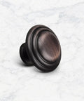 Stylish 25 Pack Oil Rubbed Bronze Cabinet Knobs - Awesome 1-3/8 Inch Round Handles for Upgrading Kitchen Cabinets, Bathroom Drawers