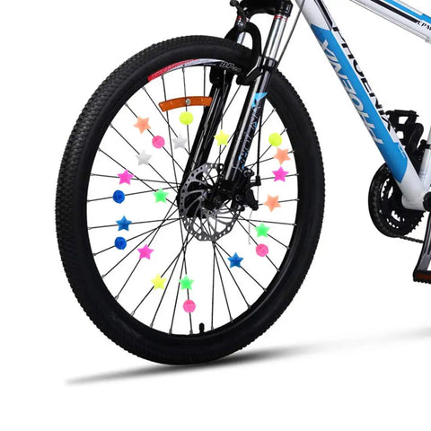 Colorful Bike Spoke Beads Set 72 Piece Plastic Clip On Wheel Decorations For Kids Assorted Colors And Shapes Easy To Install Lightweight Durable Bicycle Wheel Accessories For Fun Rides on bike wheel
