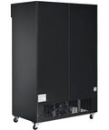 Kickass Commercial Merchandiser Refrigerator Delivering Rock Solid 45 Cubic Foot Storage With Eight Roomy Shelves For Chill Beverage Display At Bars Restaurants Or Retail Spaces, back view