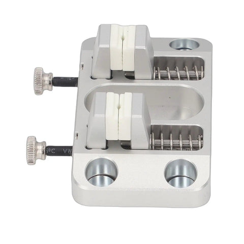 Heavy Duty Soldering Station Wire Clamp Made From 6061 Aluminum Welding Vice for PCB clamping and electronic repairs, featuring ceramic jaws.