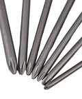 Ultra Long 7-Piece Screwdriver Bits Set PH1 PH2 With Deep Reach 200mm Extra Length Drivers For Tough Jobs 6.35mm Hex Shank Mag Head High Quality Steel Power Tool Kit That Never Gets Slipped. 7-piece steel Phillips bits, 200mm long
