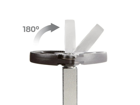 Telescoping Basin Wrench 10 To 17 Inch showing 180-degree pivoting head for tight spots