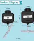 Two Beam Garage Door Opener Safety Sensor Eyes Kit Replacement For LSO50 LDO33 LDO50, showing dimensions and wiring