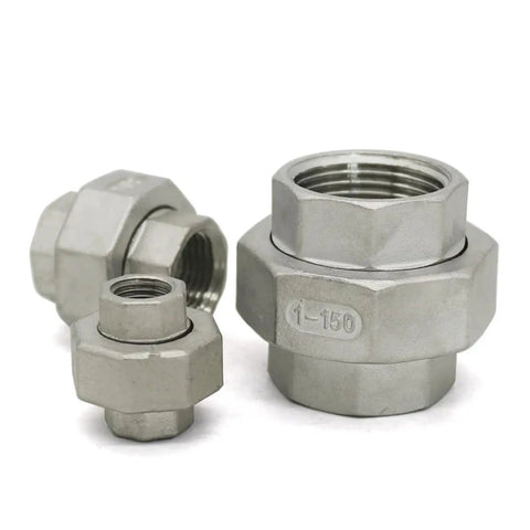 Heavy Duty SS304 Stainless Steel BSP Female Thread Union Coupling Pipe Fitting 5 Pack 3/4 Inch collection of stainless steel fittings