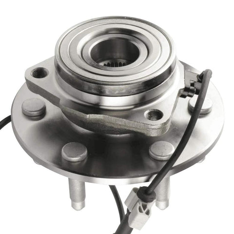 Front Wheel Hub and Bearing Assembly for 4WD 6 Lug Trucks and SUVs, Premium Replacement Fits Chevy Silverado Tahoe with ABS Sensor