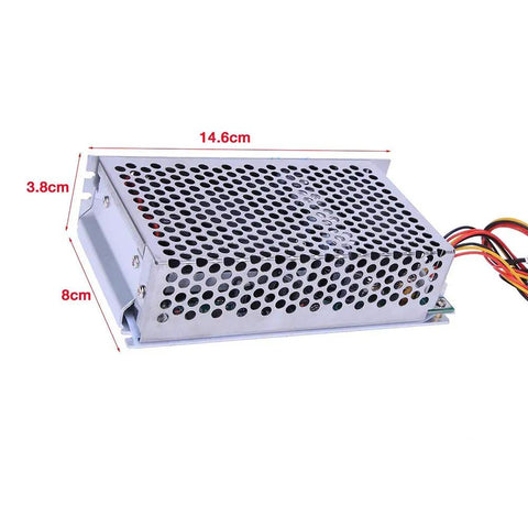 DC Motor Speed Controller 10-50V 100A Peak 5000W PWM Regulator For DC Brush Motors And Lamps, industrial case dimensions