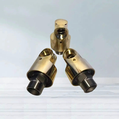 1/2 Inch Rotating Joint, 360 Degree Rotary Union For Water, Air And Oil, Brass Heavy Duty Threaded Connectors Built For High Speed Cooling And Easy Maintenance In Industrial Machinery front view
