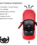 BMW Z4 1/14 Scale Remote Control Convertible Roadster In Red 2.4GHz RC Toy Car with manual doors open and remote
