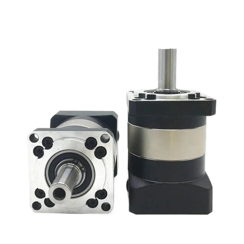 Heavy Duty Planetary Gearbox For 750W Servo Motor equipped with 7 Arcmin Low Backlash Flange Mount, showcasing compact design.