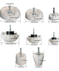 Heavy Duty Cotton Polishing Wheels Cloth Buffing Attachment With 6mm Shank For Wood And Metal Projects, various sizes displayed.