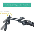 No Hassle 15mm Shoulder Rig With Pad And Riser Base Plate For DSLR And Mirrorless Cameras, 60mm Rod Center, rail handle kit